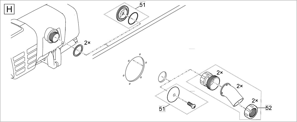 Bauplan 9 Ersatzteile für Oase ProfiClear Premium Compact-L gepumpt EGC